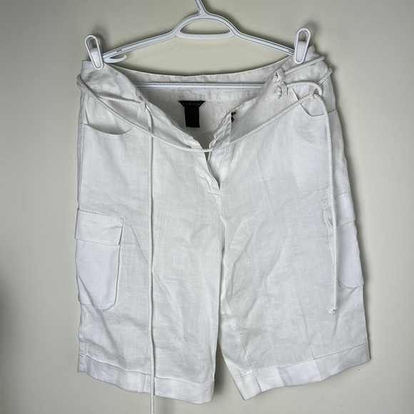 Ecologie White Line Side Pockets Vacation Shorts Size 10 - Picture 5 of 6